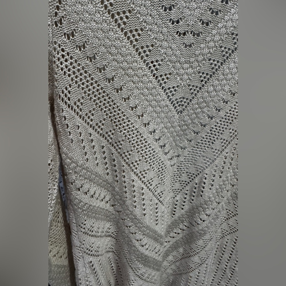 Women’s Love Ellie Beige Long Sleeve Long Open Cardigan: M - Picture 7 of 10